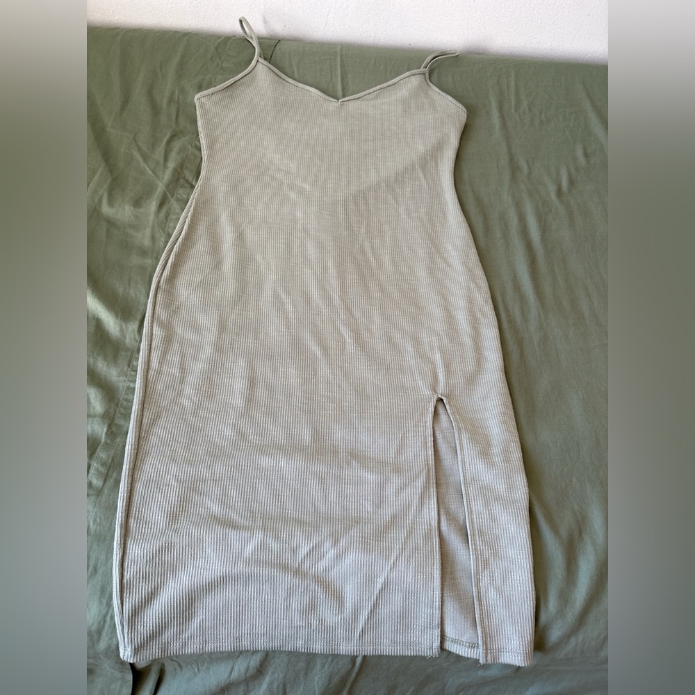 Heart Hips Sage Green Midi Dress